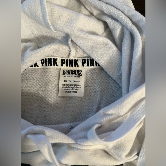 Victoria Secret Pink Nation Hoodie Crop Top - Picture 2 of 5